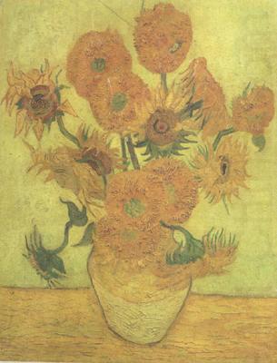 Still life Vase with Fourteen Sunflowers (nn04), Vincent Van Gogh